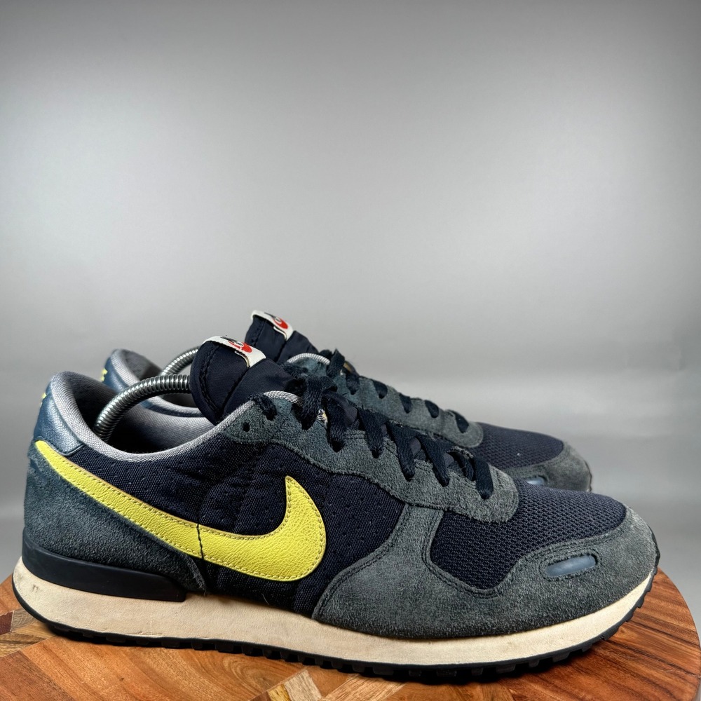 Nike Air Vortex Mens 11 Navy Blue Yellow Grey Retro Running Shoes 429773-474